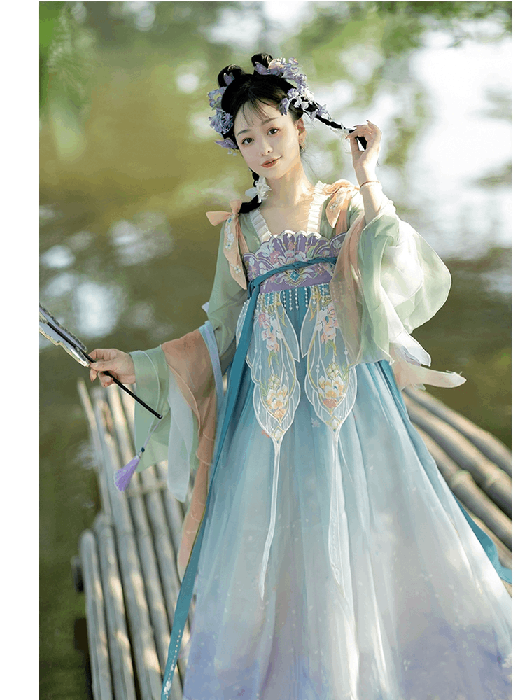 Discover blue traditional hanfu for women with elegant hanfu sleeves, intricate hanfu patterns, and layered designs. Perfect as a princess hanfu dress, fairy hanfu dress, or sexy hanfu, it’s ideal for hanfu cosplay, hanfu dance style, or casual wear. Shop plus size hanfu, hanfu skirts, and more at our trusted hanfu shop, featuring hanfu for sale from top chinese clothing brands and the best Chinese designer clothing websites. 