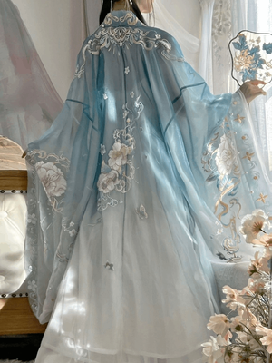 Discover blue traditional hanfu for women with elegant hanfu sleeves, intricate hanfu patterns, and layered designs. Perfect as a princess hanfu dress, fairy hanfu dress, or sexy hanfu, it’s ideal for hanfu cosplay, hanfu dance style, or casual wear. Shop plus size hanfu, hanfu skirts, and more at our trusted hanfu shop, featuring hanfu for sale from top chinese clothing brands and the best Chinese designer clothing websites.