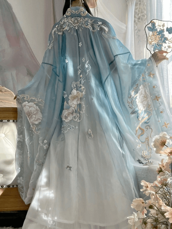 Discover blue traditional hanfu for women with elegant hanfu sleeves, intricate hanfu patterns, and layered designs. Perfect as a princess hanfu dress, fairy hanfu dress, or sexy hanfu, it’s ideal for hanfu cosplay, hanfu dance style, or casual wear. Shop plus size hanfu, hanfu skirts, and more at our trusted hanfu shop, featuring hanfu for sale from top chinese clothing brands and the best Chinese designer clothing websites.