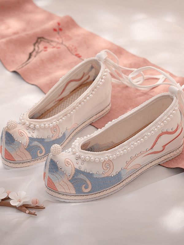  Hanfu Shoes | Chinese Traditional Shoes-White&Blue Traditional Chinese footwear Han culture Ancient Chinese clothing Cultural revival Chinese embroidery Silk shoes Ethnic shoes Historical costume Chinese silk Cultural heritage. Hanfu traditional Chinese shoes Hanfu style shoes Handmade Hanfu shoes Hanfu embroidered shoes Hanfu shoes for sale Hanfu shoes for women Hanfu shoes with embroidery Hanfu shoes for men Hanfu silk shoes Hanfu shoes for cultural events.